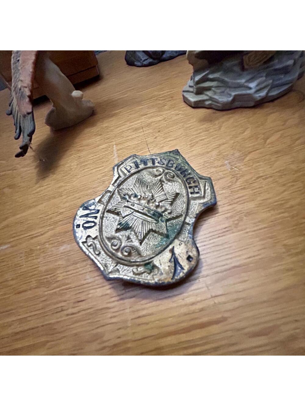 Rare A.D.S. Pittsburgh PA Police Badge Style Belt Buckle